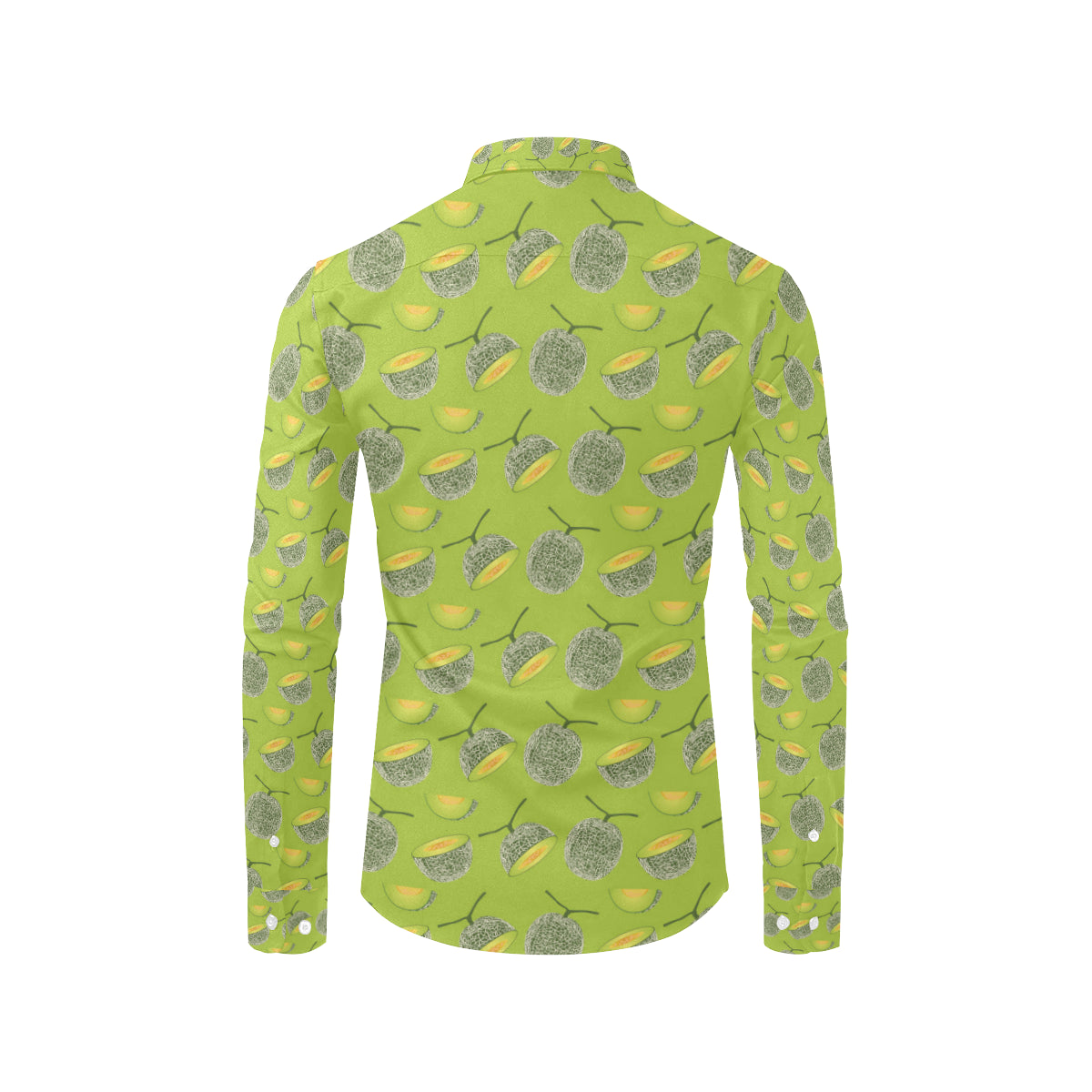 Cantaloupe Pattern Print Design 03 Men's Long Sleeve Shirt