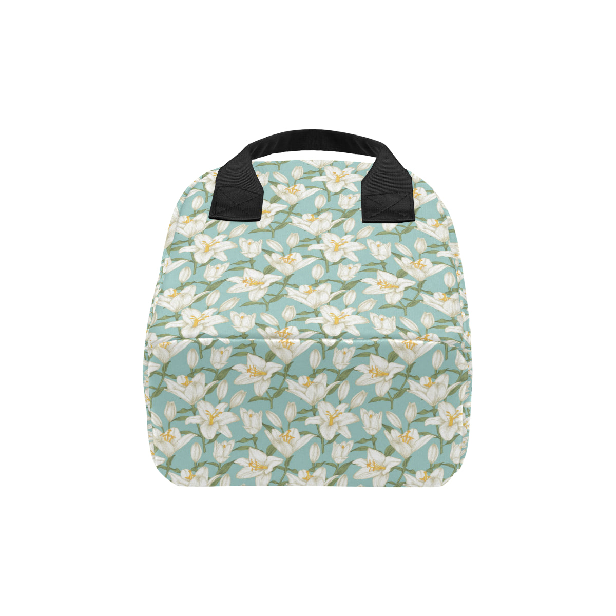 Lily Pattern Print Design LY09 Insulated Lunch Bag