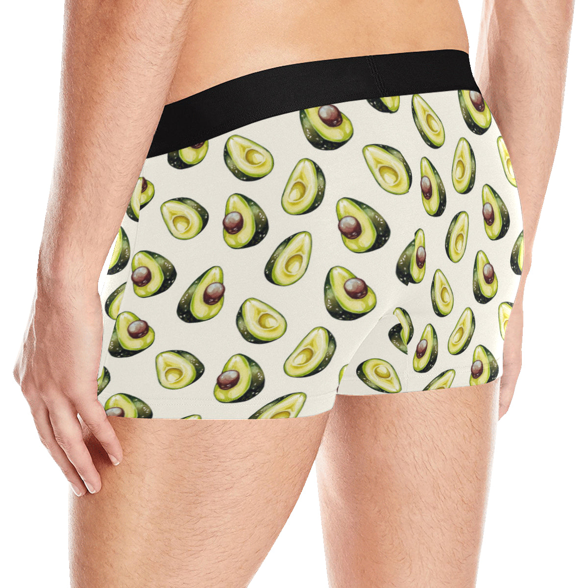 Avocado Pattern Print Design 01 Men's Boxer Briefs