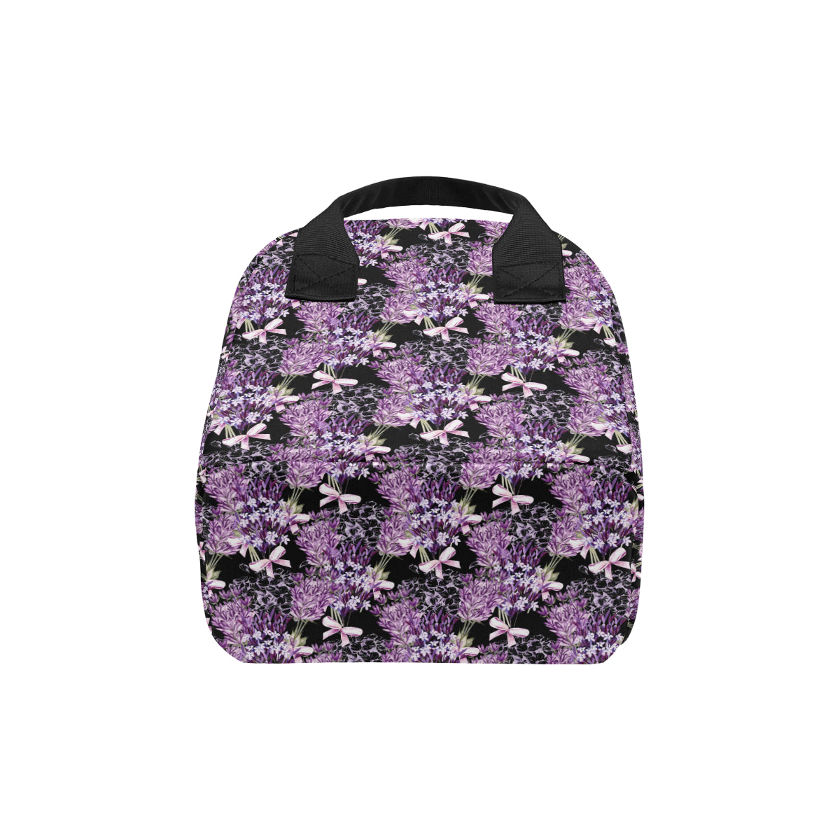 Lavender Pattern Print Design LV06 Insulated Lunch Bag