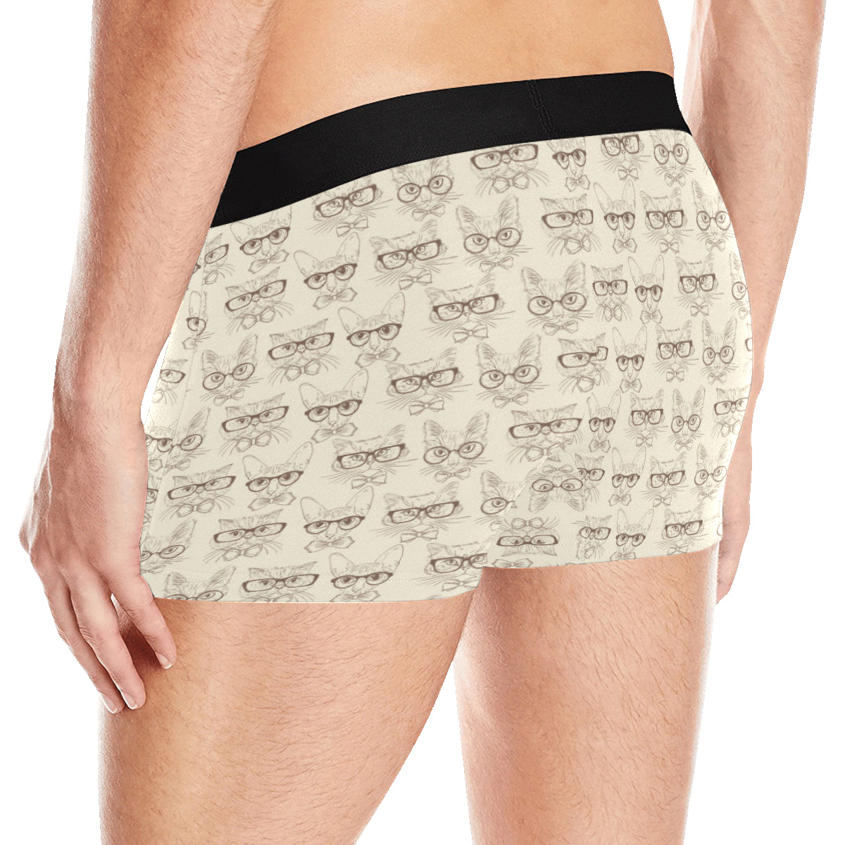 Cat Pattern Print Design 02 Men's Boxer Briefs