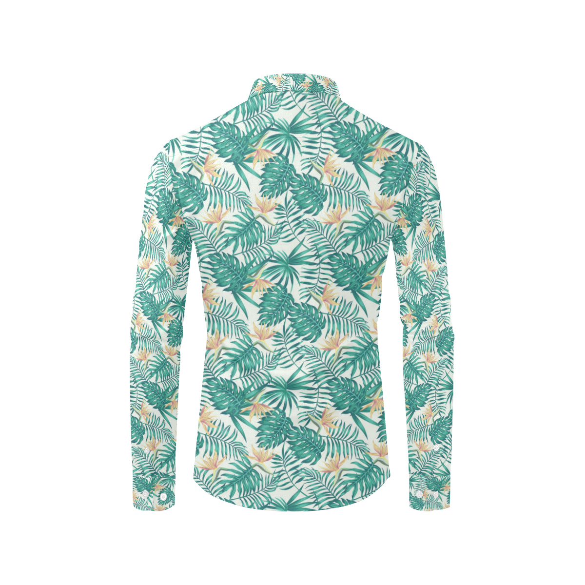 Bird Of Paradise Pattern Print Design 05 Men's Long Sleeve Shirt