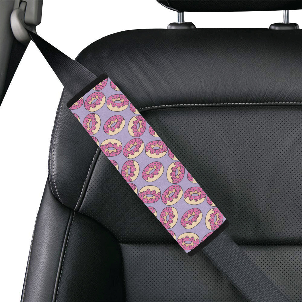 Donut Pattern Print Design DN015 Car Seat Belt Cover