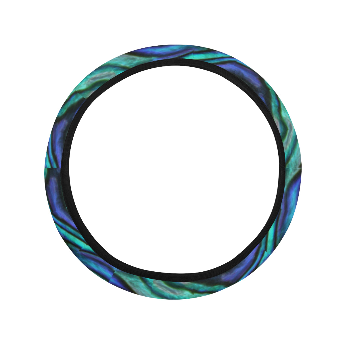 Abalone Pattern Print Design 02 Steering Wheel Cover with Elastic Edge