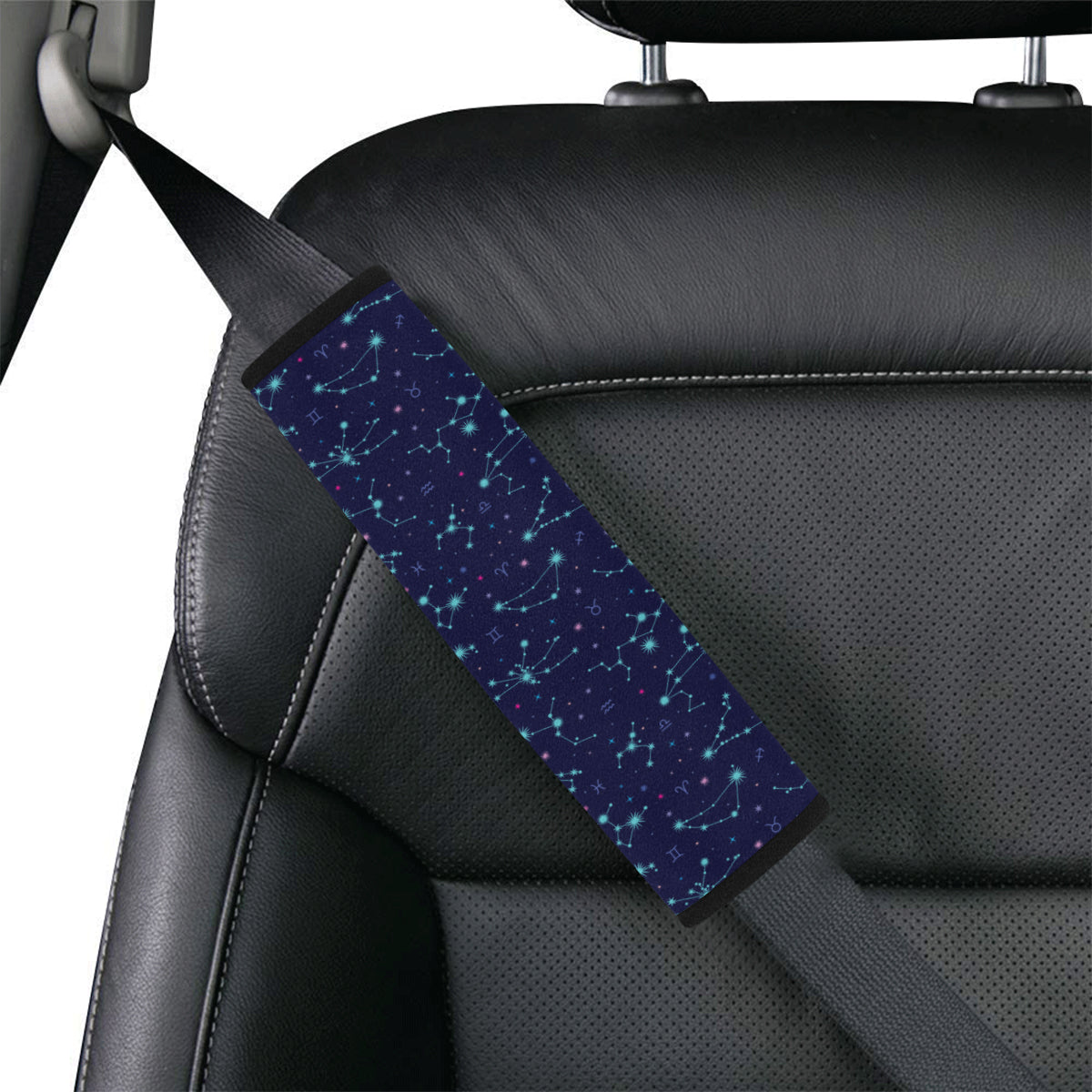 Constellation Pattern Print Design 01 Car Seat Belt Cover