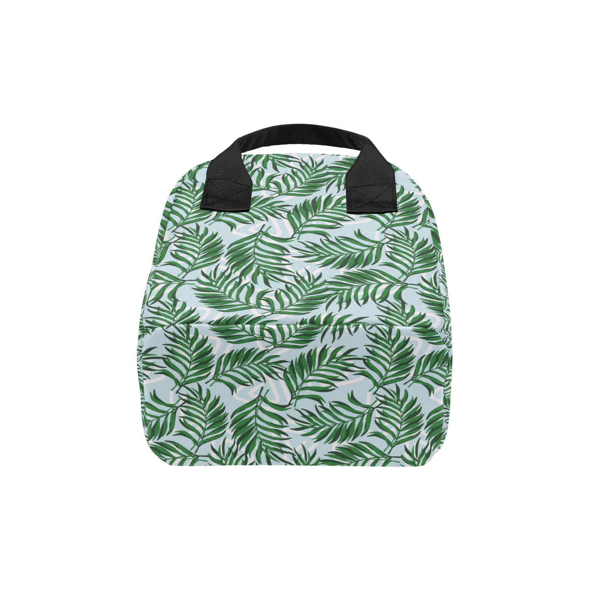 Palm Leaves Pattern Print Design PL06 Insulated Lunch Bag