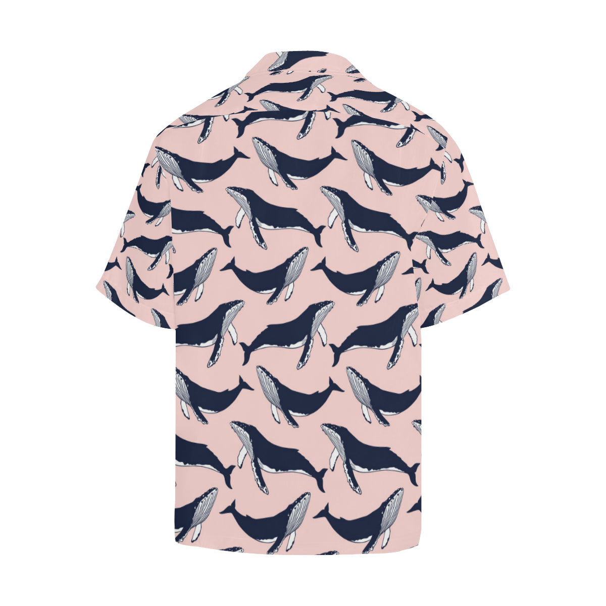 Humpback Whale Pattern Print Design 02 Men's Hawaiian Shirt