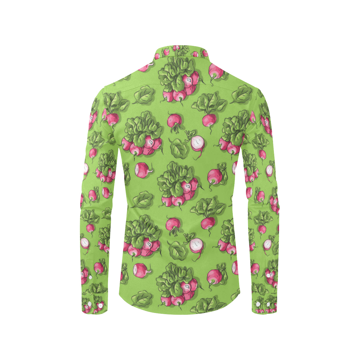 Radish Pattern Print Design A05 Men's Long Sleeve Shirt