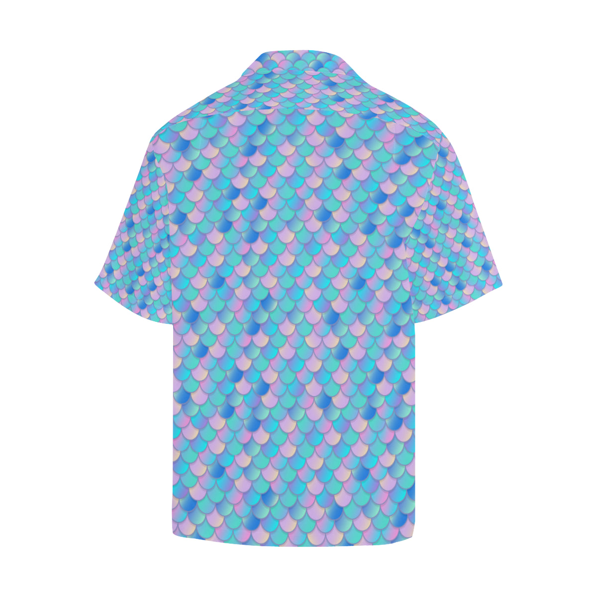 Mermaid Scales Pastel Pattern Print Design 07 Men's Hawaiian Shirt