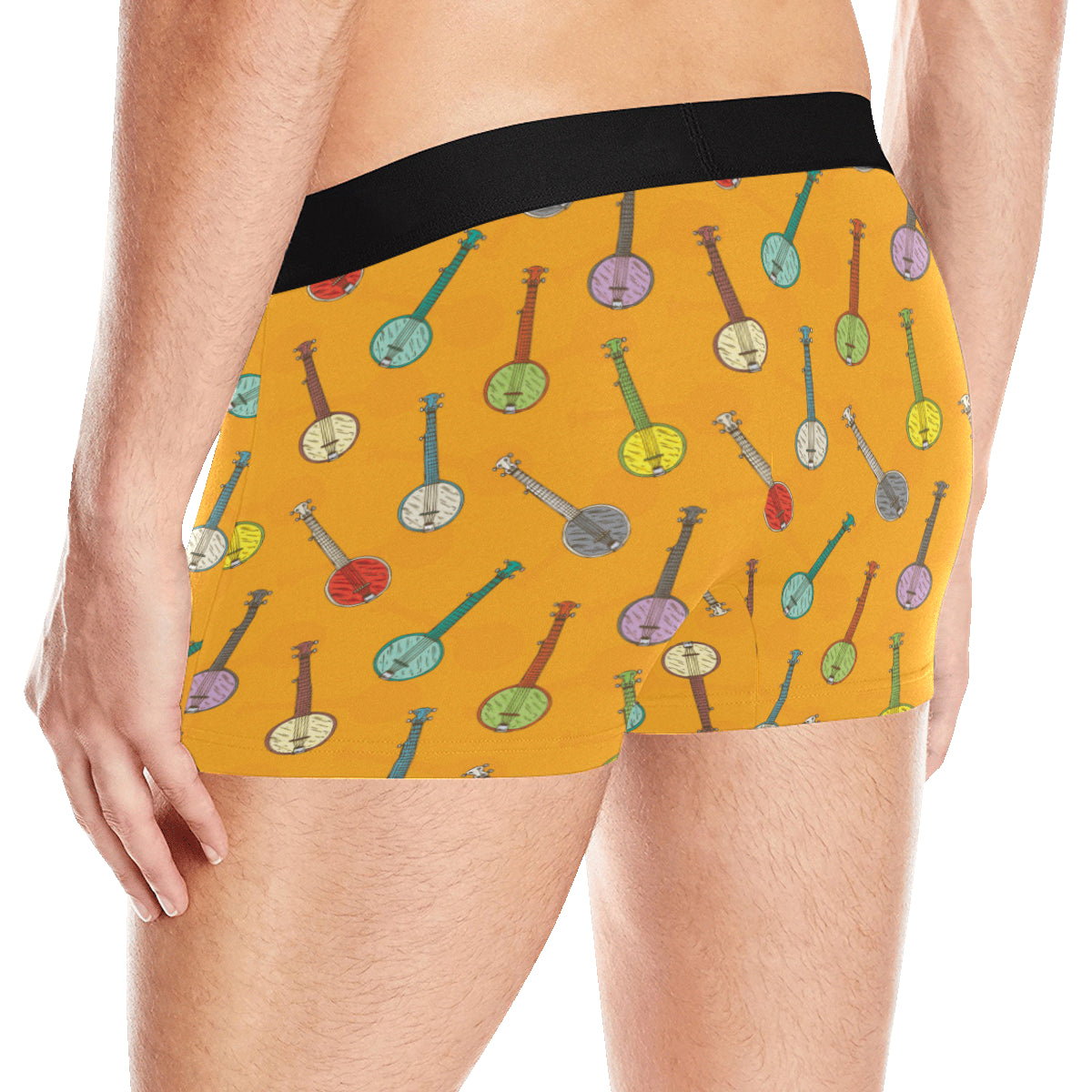 Banjo Pattern Print Design 02 Men's Boxer Briefs