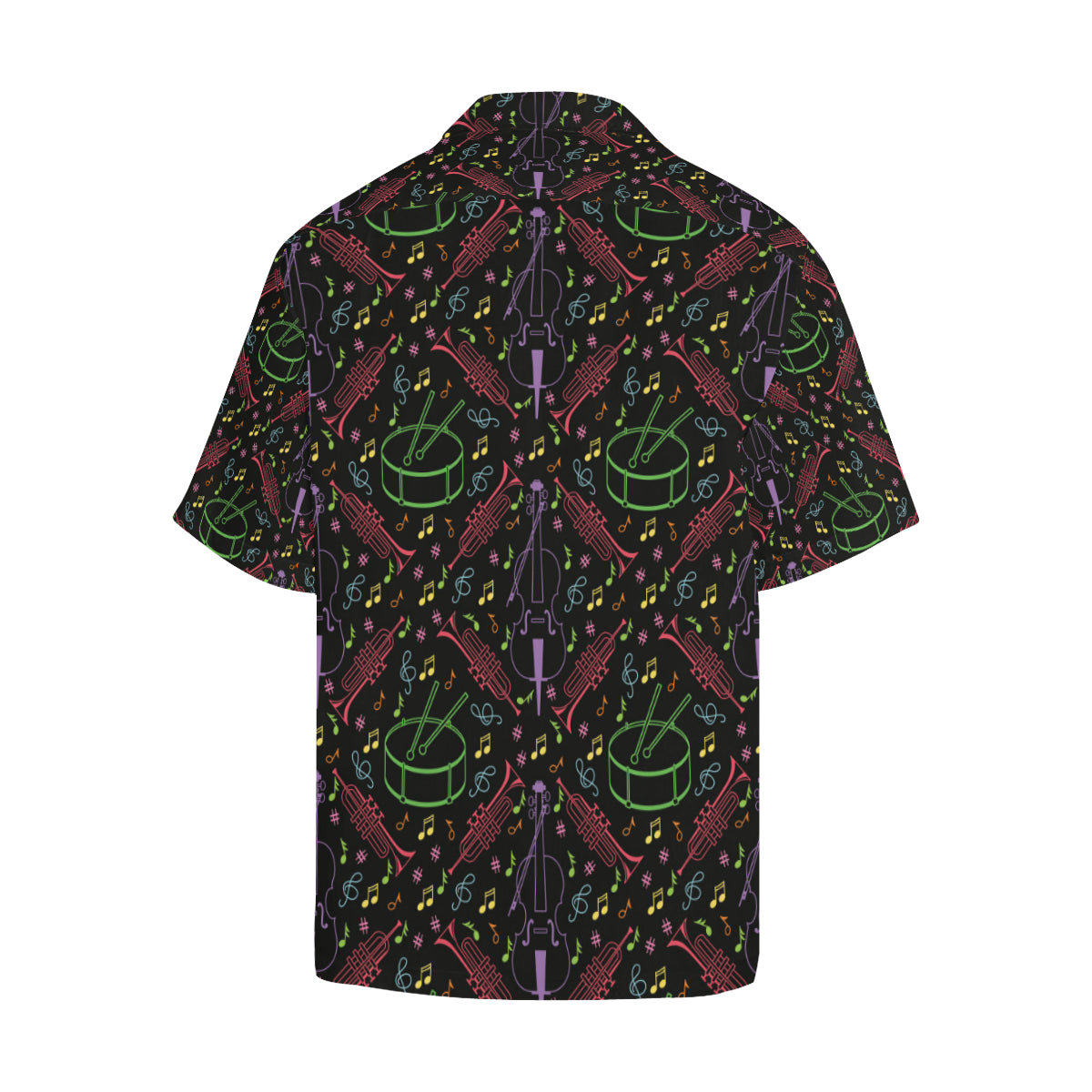 Cello Neon Pattern Print Design 02 Men's Hawaiian Shirt