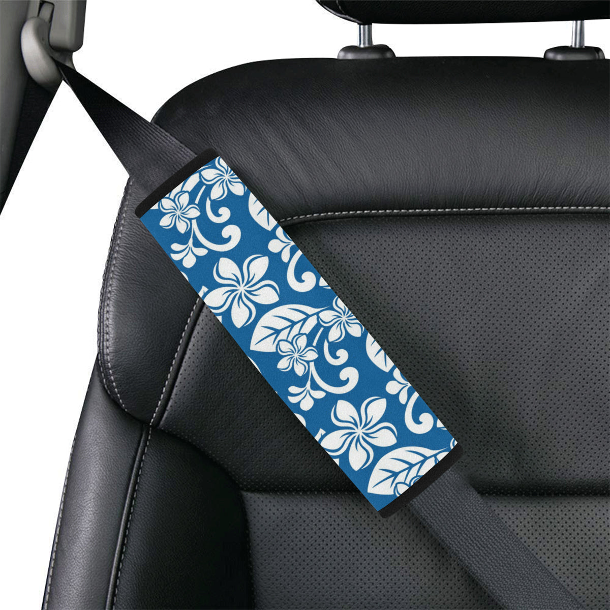 Plumeria Pattern Print Design PM013 Car Seat Belt Cover