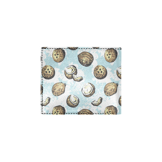 Coconut Pattern Print Design CN01 Men's ID Card Wallet