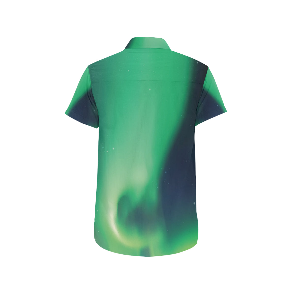Aurora Borealis Pattern Print Design 04 Men's Short Sleeve Button Up Shirt