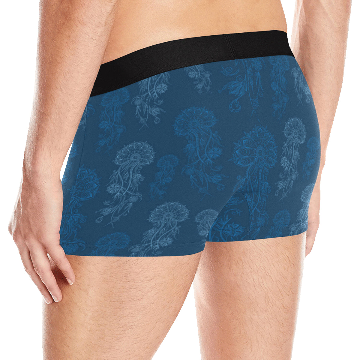 Jellyfish Pattern Print Design 01 Men's Boxer Briefs