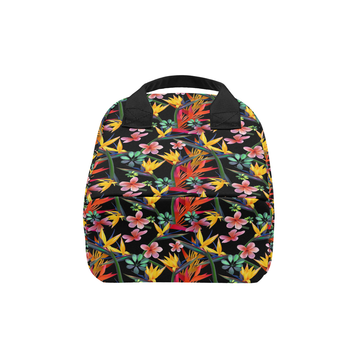 Tropical Flower Pattern Print Design TF015 Insulated Lunch Bag