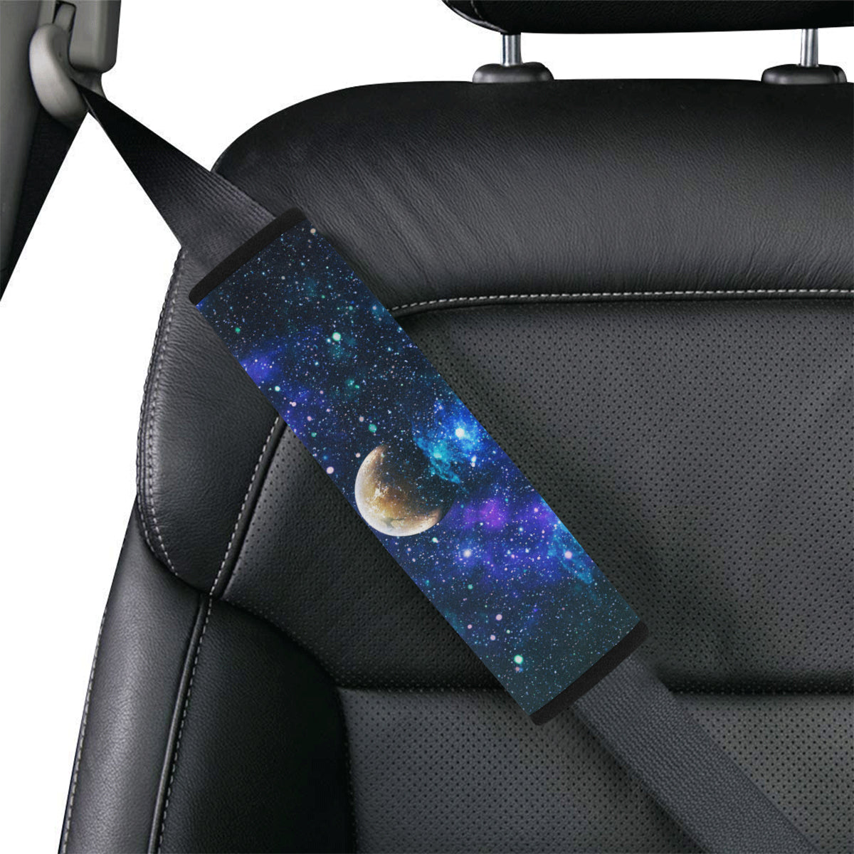 Galaxy Stardust Planet Space Print Car Seat Belt Cover