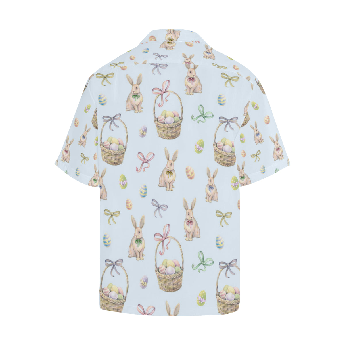 Rabbit Easter Eggs Pattern Print Design 03 Men's Hawaiian Shirt