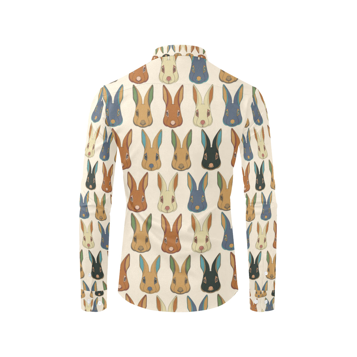 Rabbit Pattern Print Design RB04 Men's Long Sleeve Shirt
