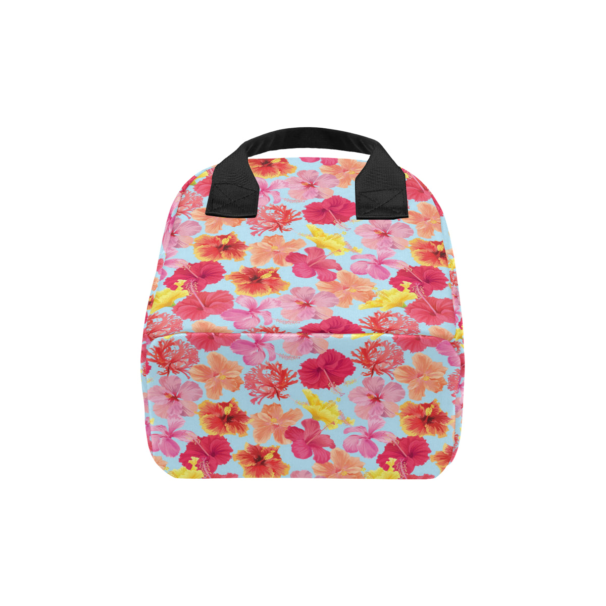 Hibiscus Pattern Print Design HB020 Insulated Lunch Bag