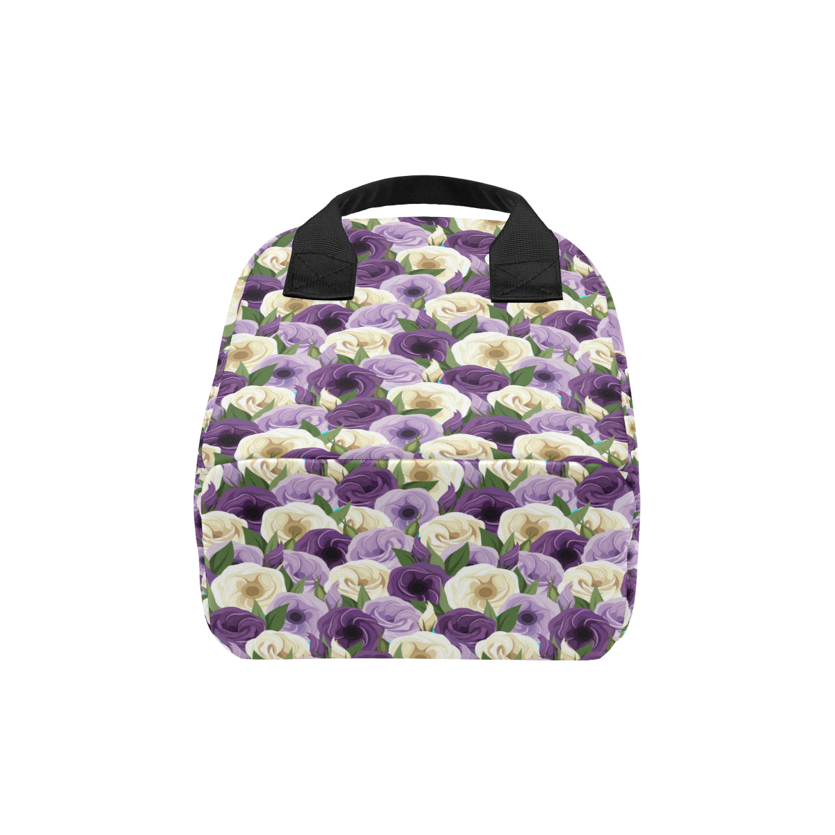 Lisianthus Pattern Print Design LT01 Insulated Lunch Bag