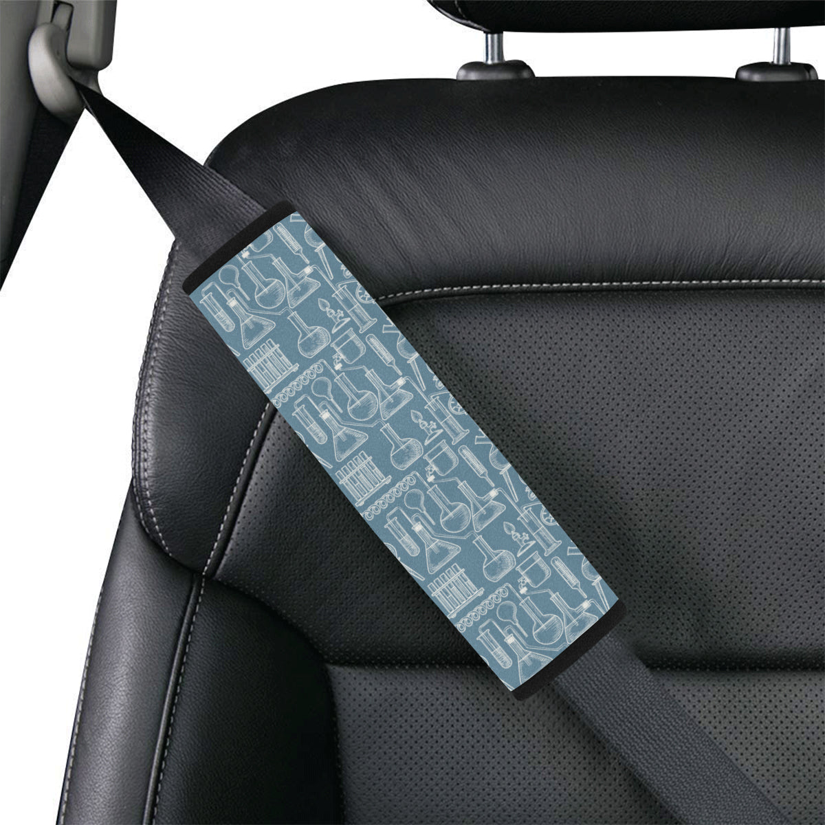 Chemical Pattern Print Design 05 Car Seat Belt Cover