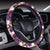 Chihuahua Purple Floral Steering Wheel Cover with Elastic Edge