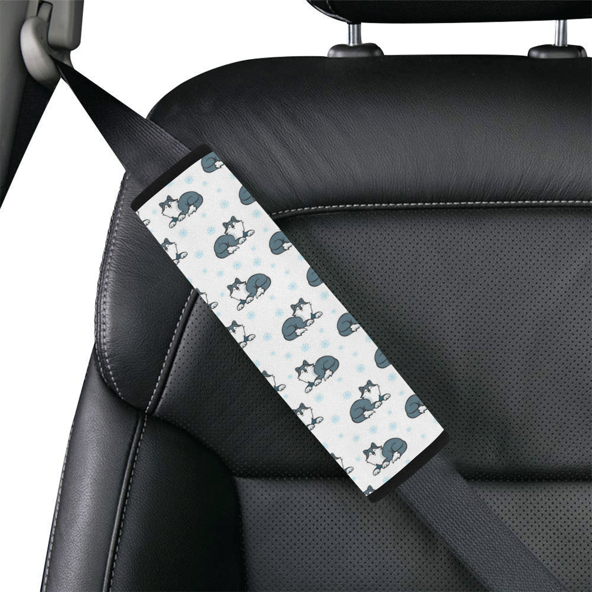 Alaskan Malamute Pattern Print Design 03 Car Seat Belt Cover