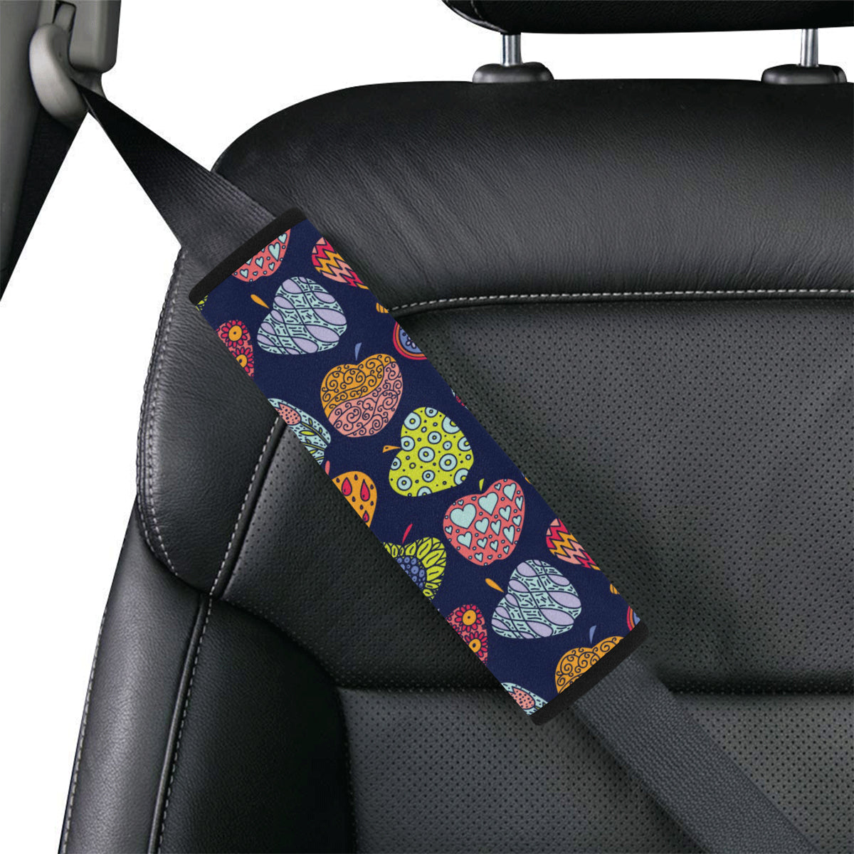 Apple Pattern Print Design AP05 Car Seat Belt Cover
