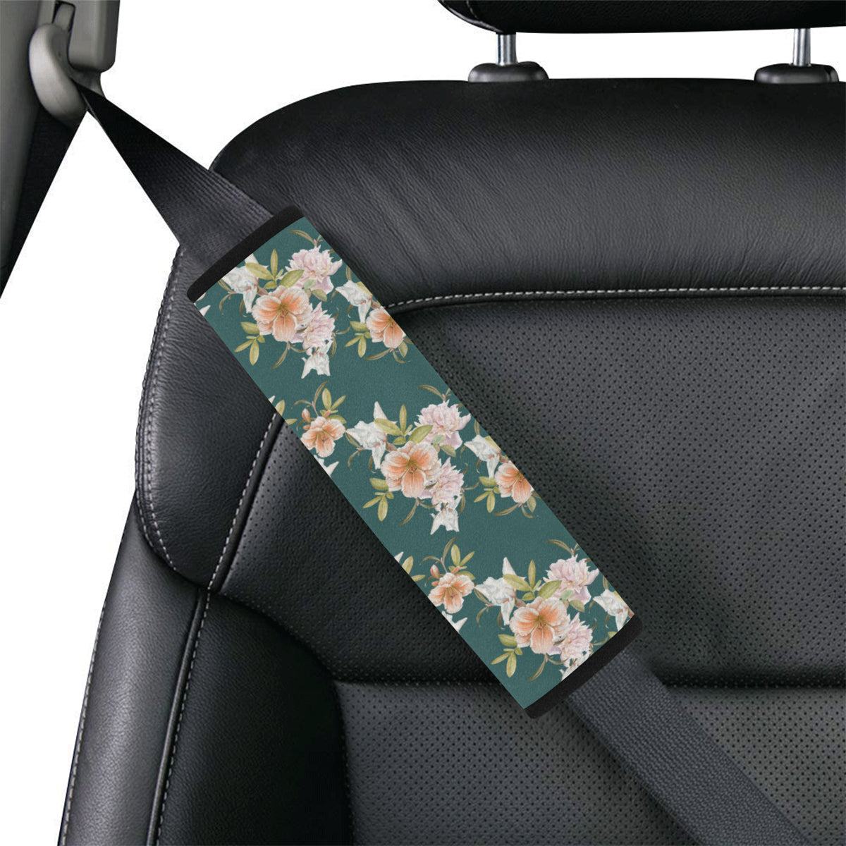 Iris Pattern Print Design IR01 Car Seat Belt Cover