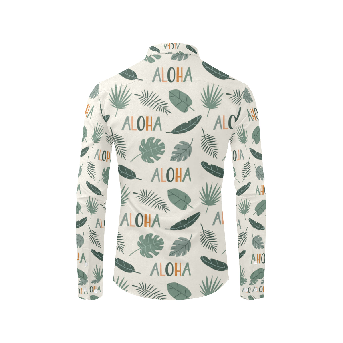 Aloha Hawaii Pattern Print Design 05 Men's Long Sleeve Shirt