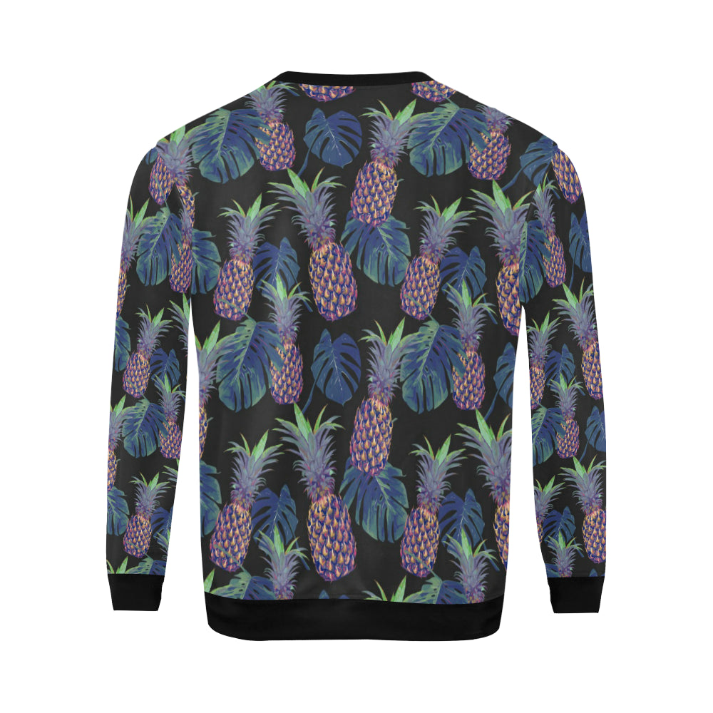 Pineapple Pattern Print Design PP04 Men Long Sleeve Sweatshirt