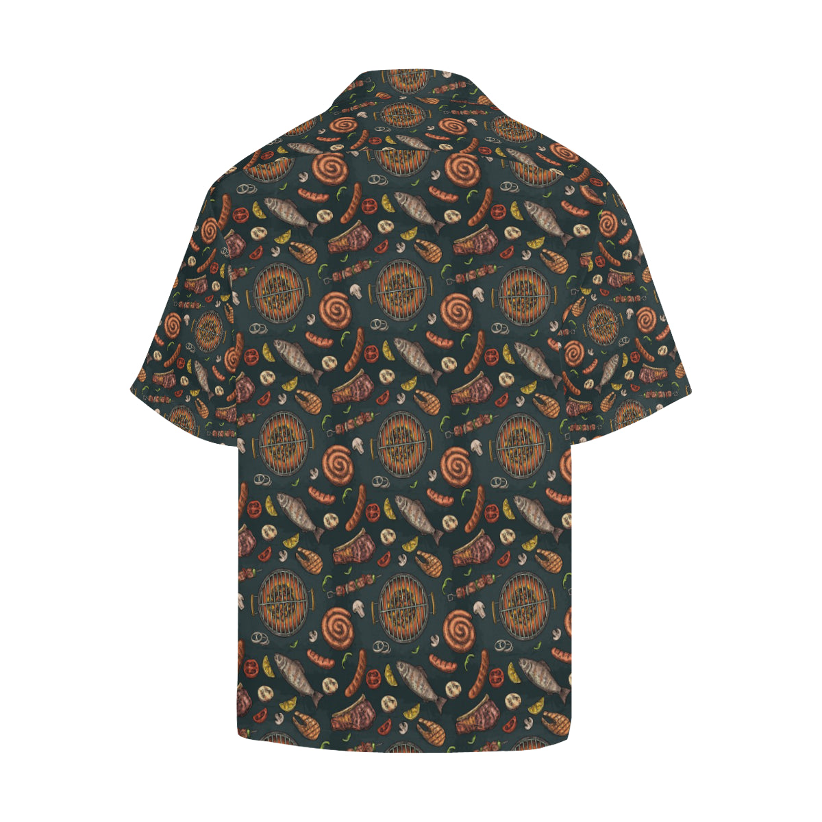 Barbecue Pattern Print Design 02 Men's Hawaiian Shirt