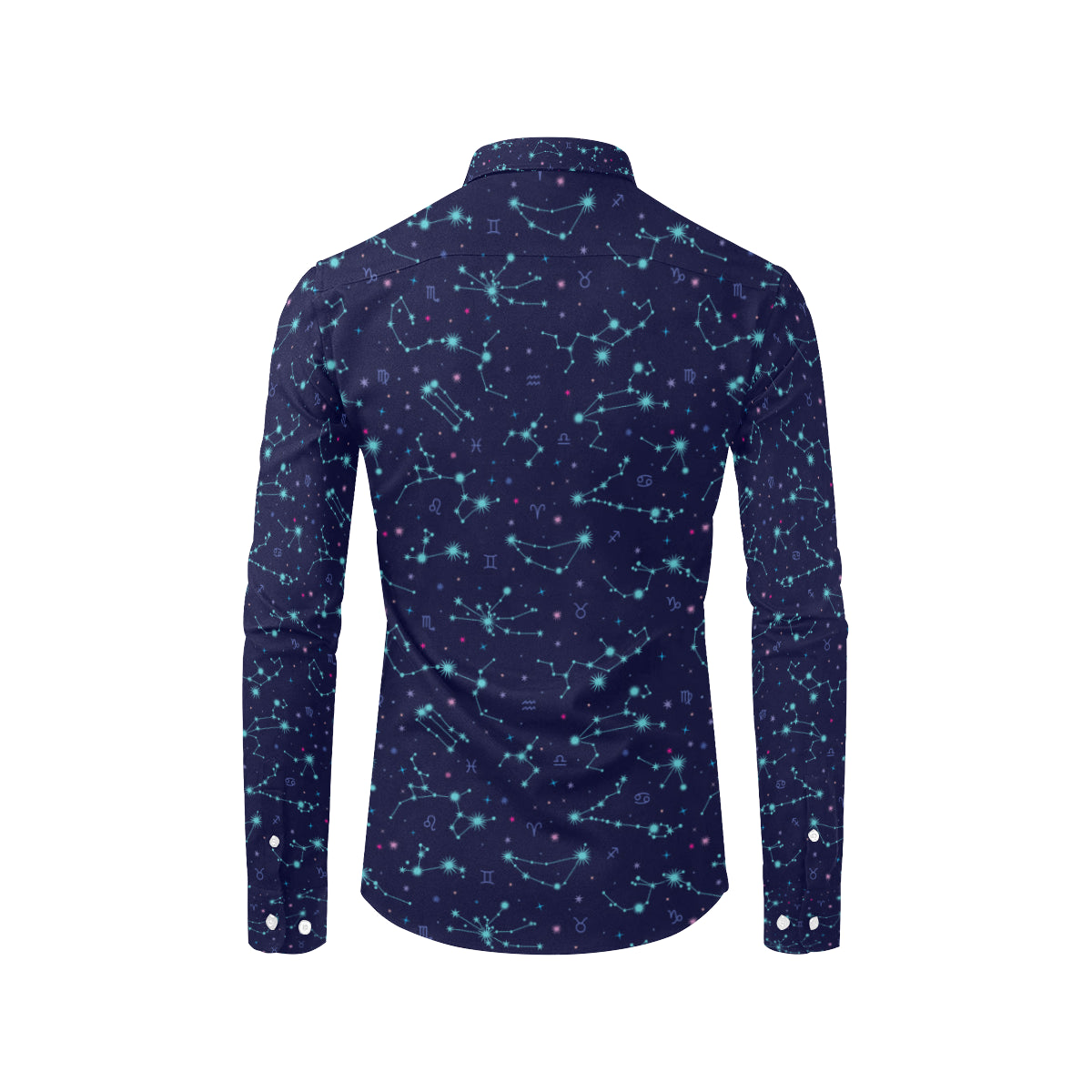Constellation Pattern Print Design 01 Men's Long Sleeve Shirt