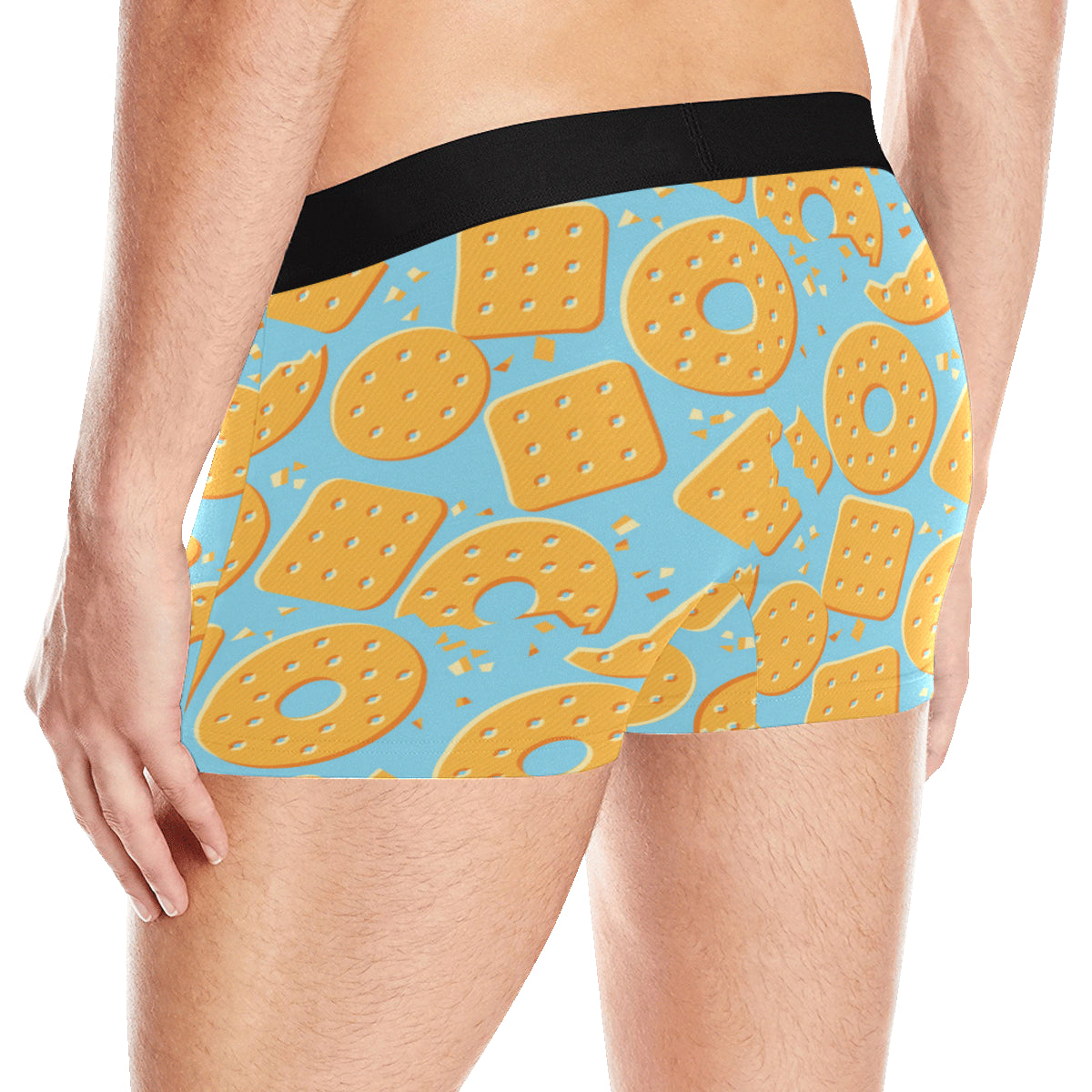 Cracker Pattern Print Design 02 Men's Boxer Briefs