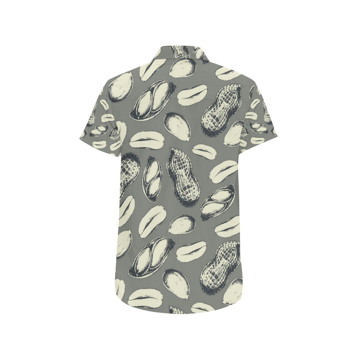 Peanut Pattern Print Design A01 Men's Short Sleeve Button Up Shirt