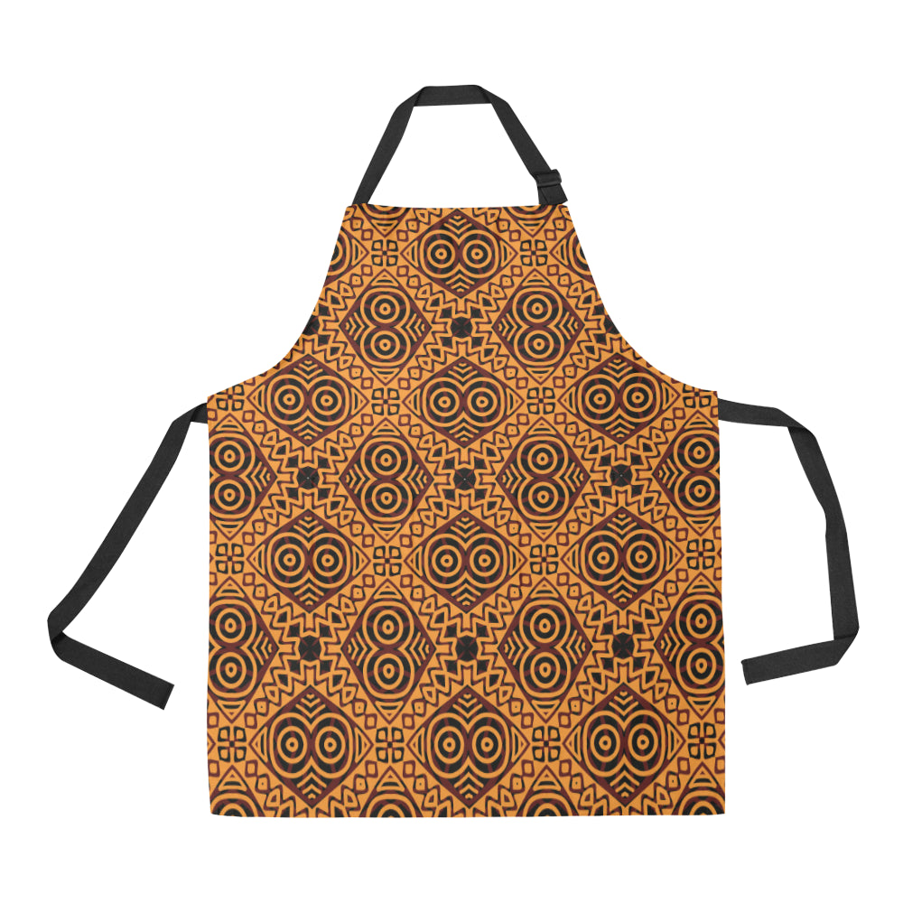 African Pattern Print Design 05 Apron with Pocket