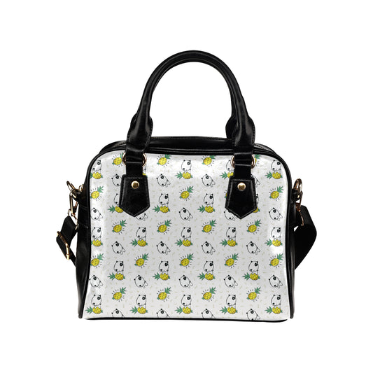Bull Terriers Pattern Print Design 05 Shoulder Handbag