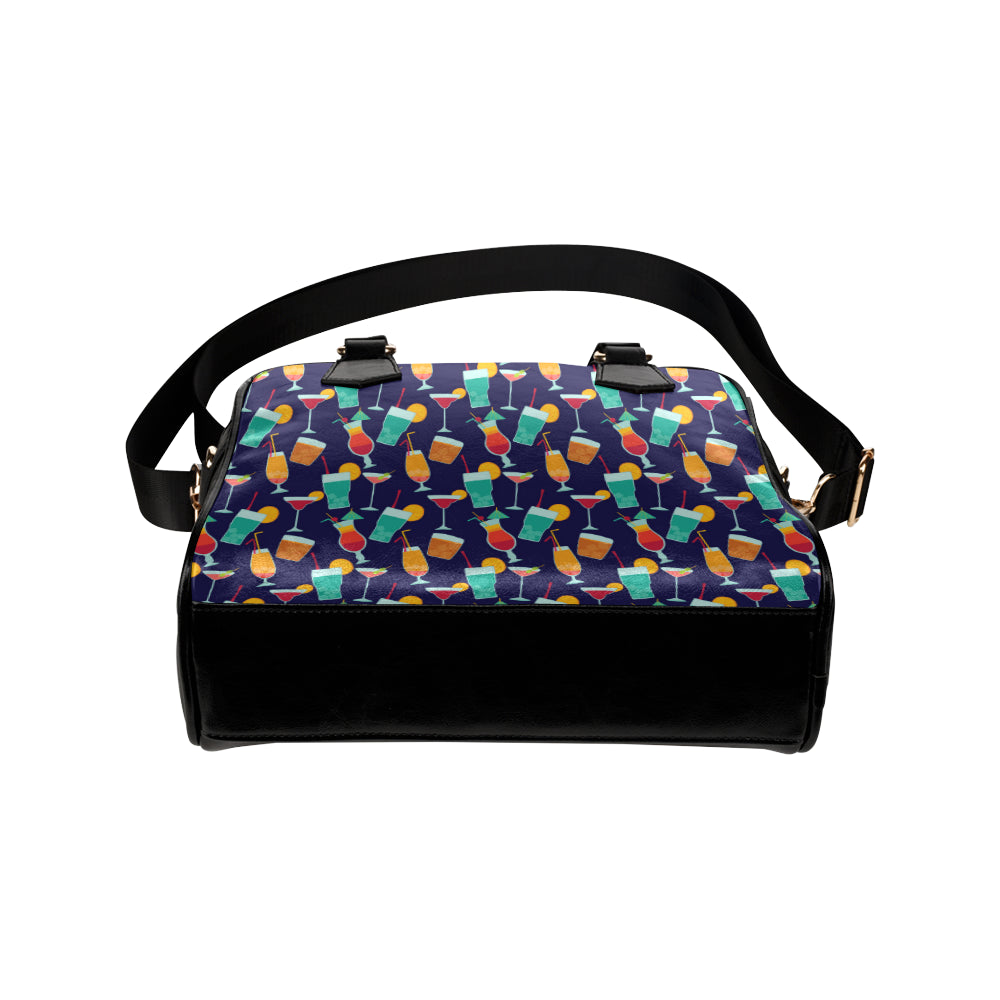 Cocktail Pattern Print Design 06 Shoulder Handbag