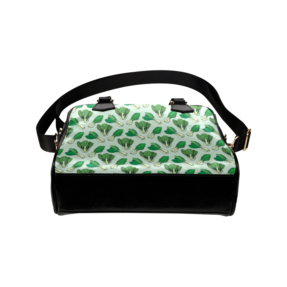 Bok Choy Pattern Print Design 01 Shoulder Handbag
