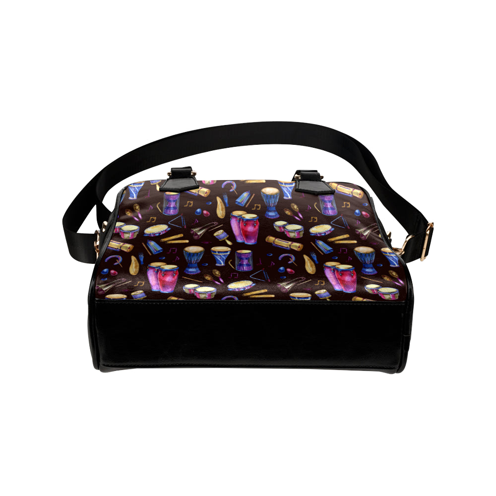 Percussion Neon Pattern Print Design 04 Shoulder Handbag