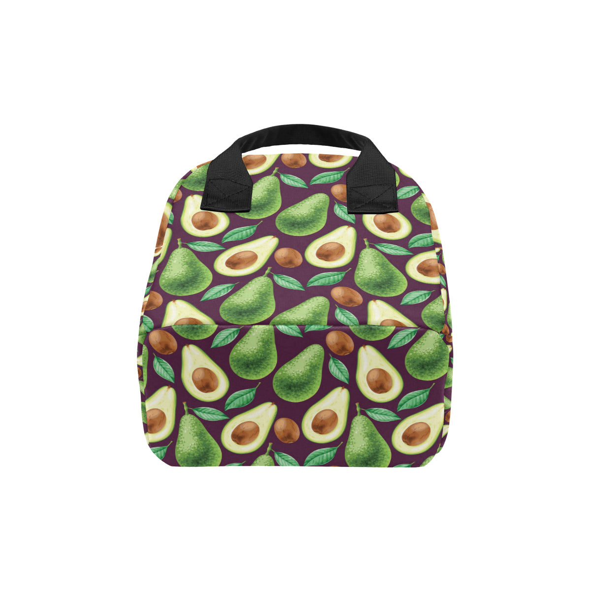 Avocado Pattern Print Design AC08 Insulated Lunch Bag