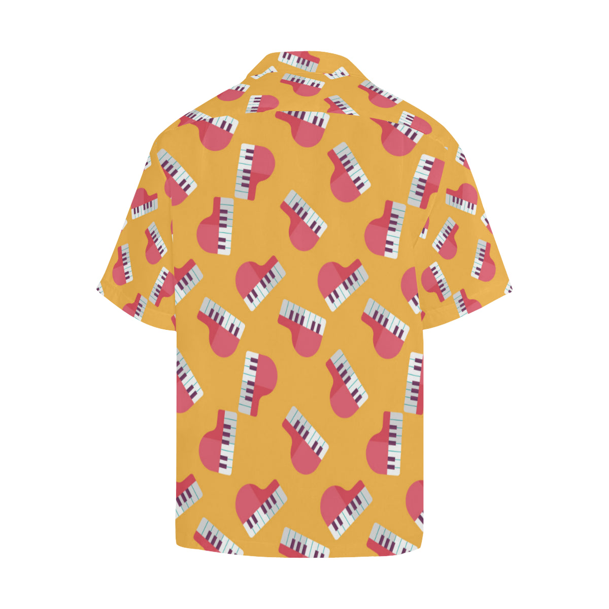 Piano Pattern Print Design 02 Men's Hawaiian Shirt