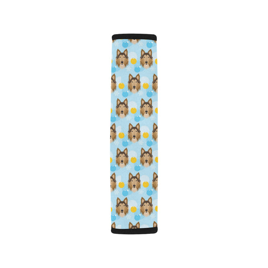 Collies Pattern Print Design 02 Car Seat Belt Cover
