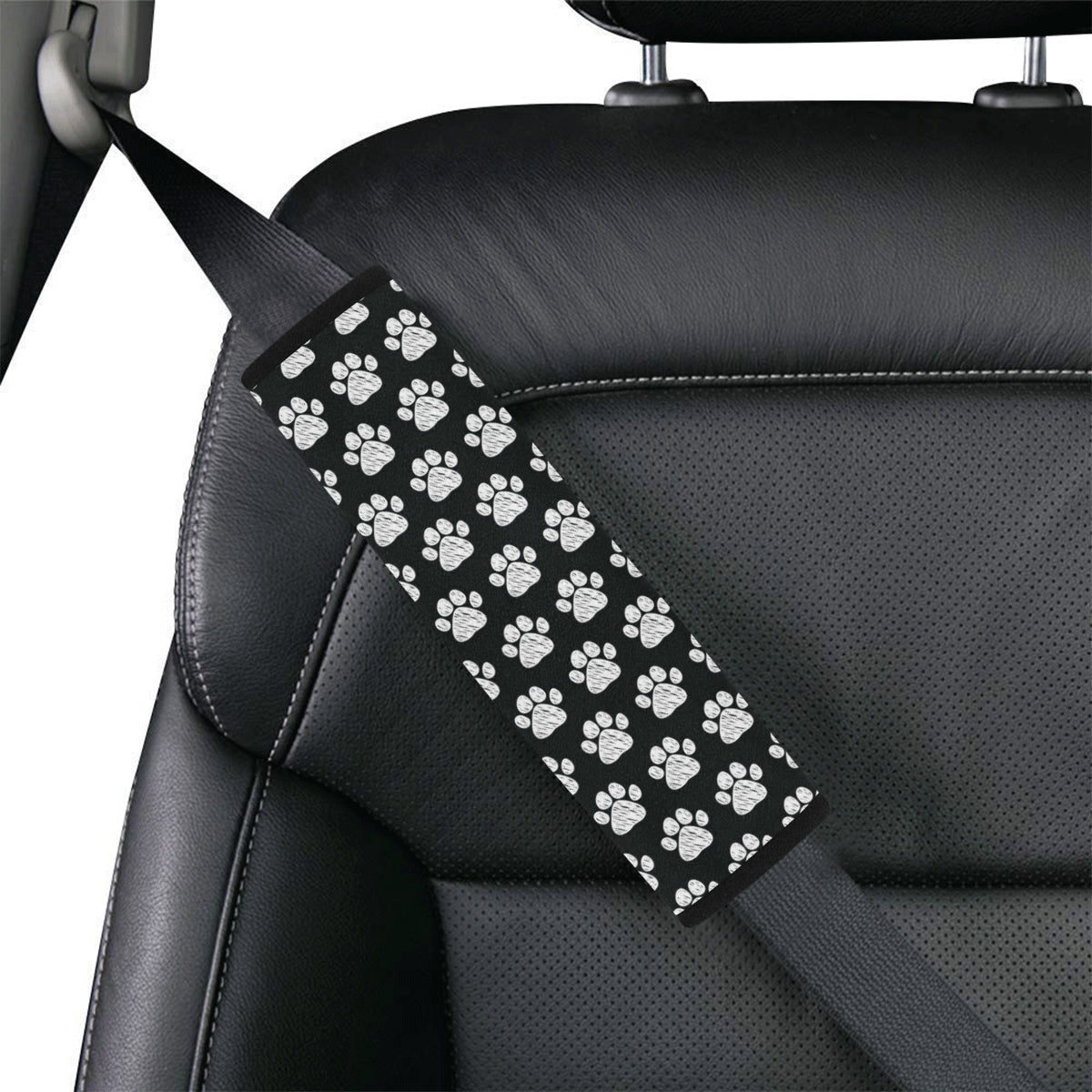 Paw Pattern Print Design A02 Car Seat Belt Cover