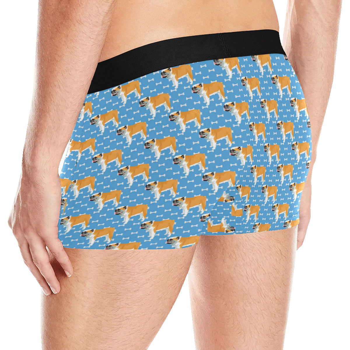 Bulldogs Pattern Print Design 06 Men's Boxer Briefs