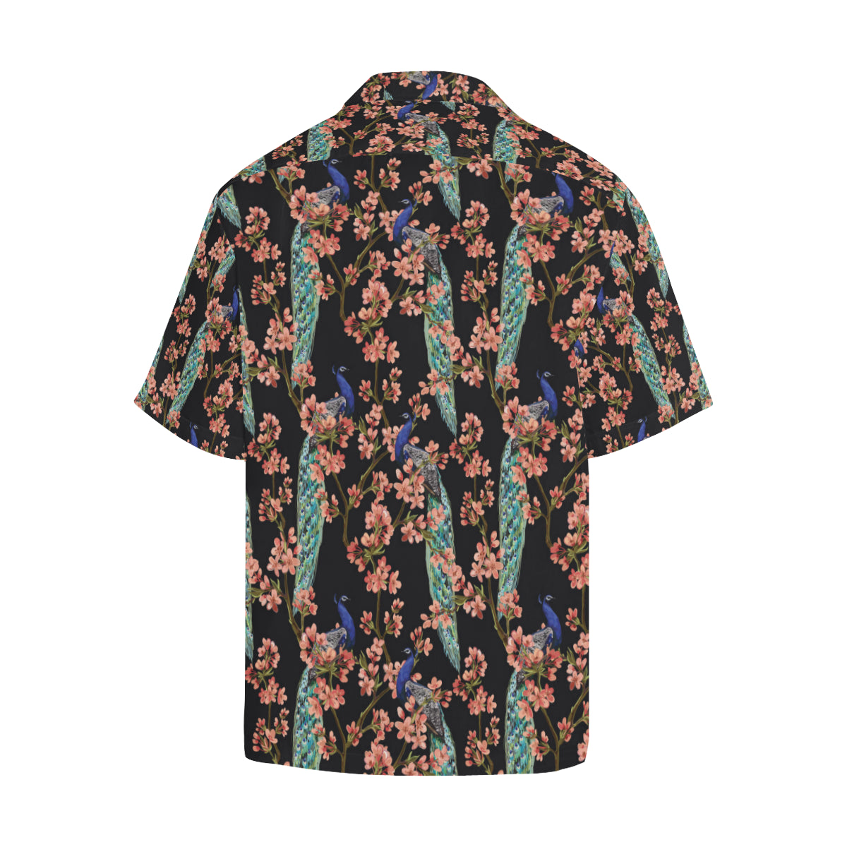 Peacock Pattern Print Design A01 Men's Hawaiian Shirt