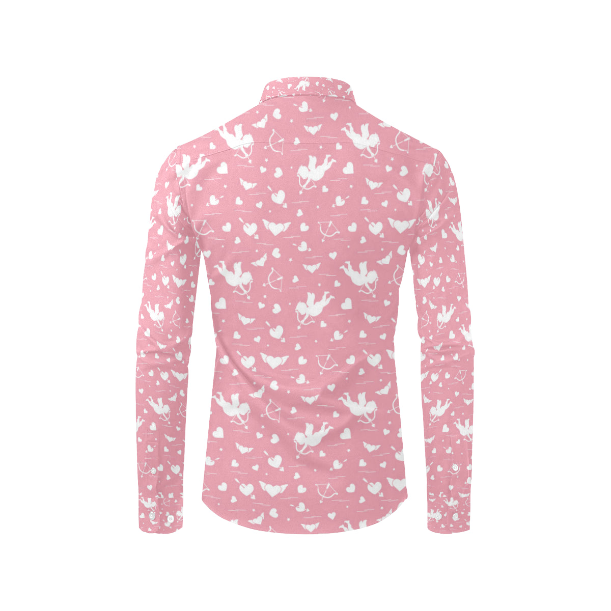 Cupid Pattern Print Design 03 Men's Long Sleeve Shirt