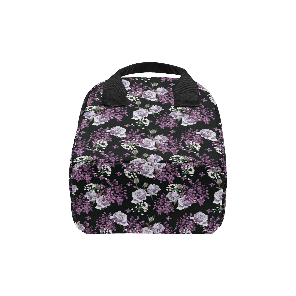 Lilac Pattern Print Design LI04 Insulated Lunch Bag