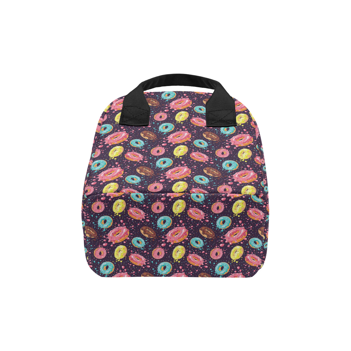 Donut Pattern Print Design DN03 Insulated Lunch Bag